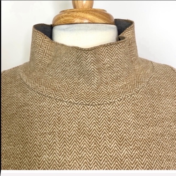 Madewell Herringbone Mock Neck Sweater Size S - Picture 7 of 10